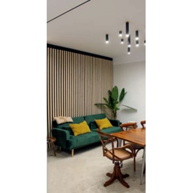 Plafones de tubo baratos con madera