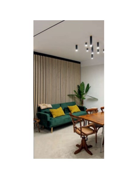 Plafones de tubo baratos con madera