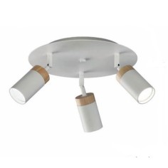 Plafón Focos Cilindro con...