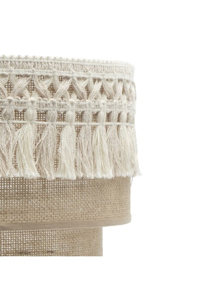 Pasamanería y Saco Lámpara de Mesa Pantalla Tela