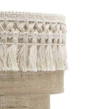 Rinconera Lámpara Pantalla Tela Saco...