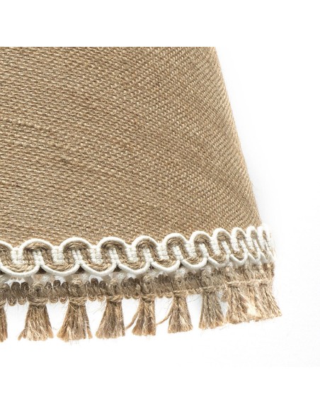 Lámpara de Pie Pantalla Cónica Tela Saco