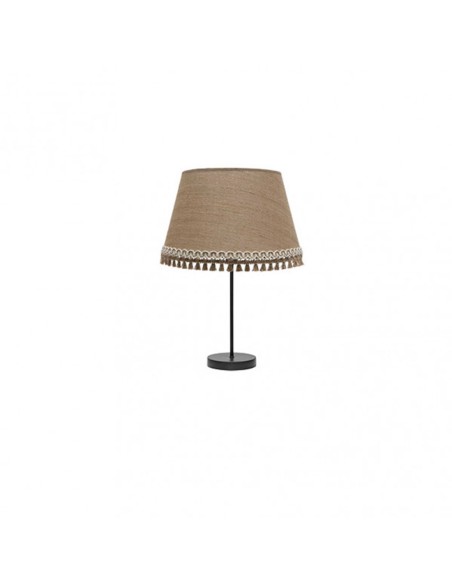 Rinconera Pantalla Cónica Tela Saco y Pasamanería