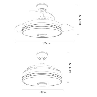 Ventilador Dc con altavoz