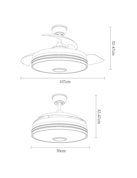 Ventilador Dc con altavoz