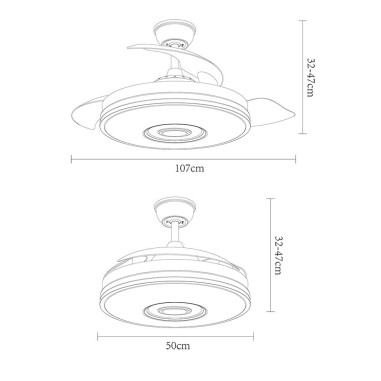Ventilador de techo barato Noto