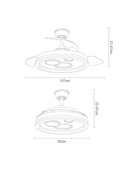 Oferta ventilador Turia led