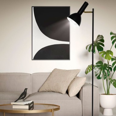 Lámparas Pie Negras