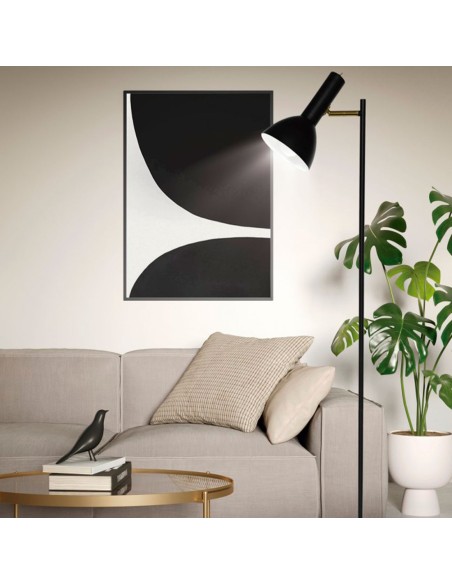 Lámparas Pie Negras