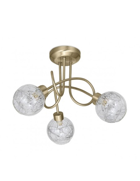 Lámpara semiplafón de techo cuero viejo