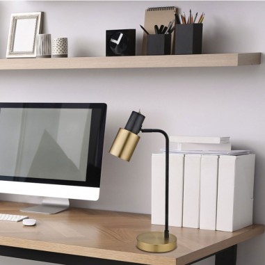 Lámpara de mesita con cabezal orientable