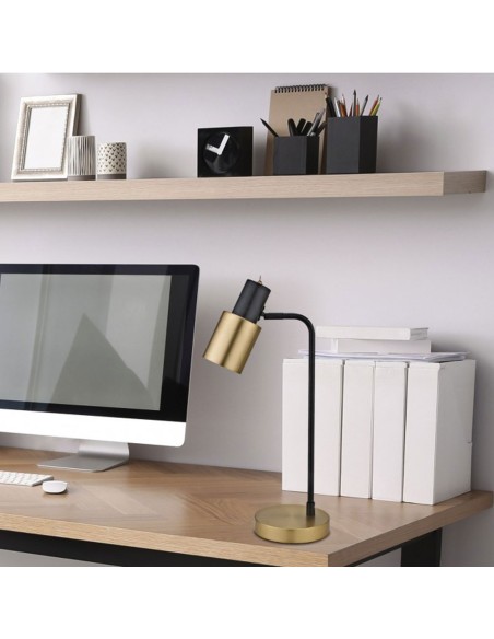 Lámpara de mesita con cabezal orientable