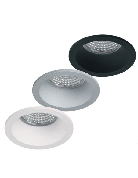 Foco empotrar cónico plata