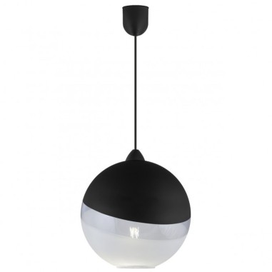 Lámpara Cristal Bola Opal-Negro-transparente