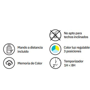 Ventilador Kos led Integrado