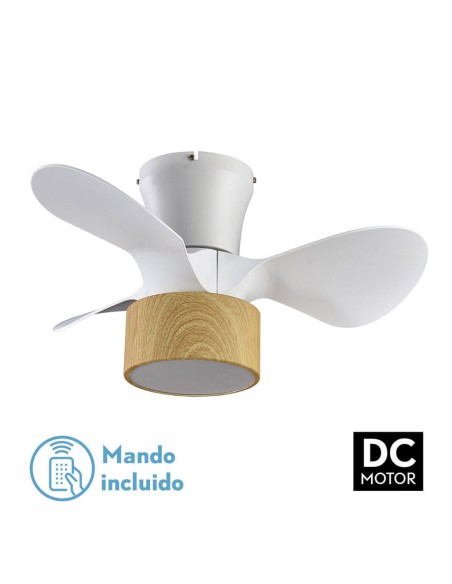 Ventilador de techo Kos Blanco/haya