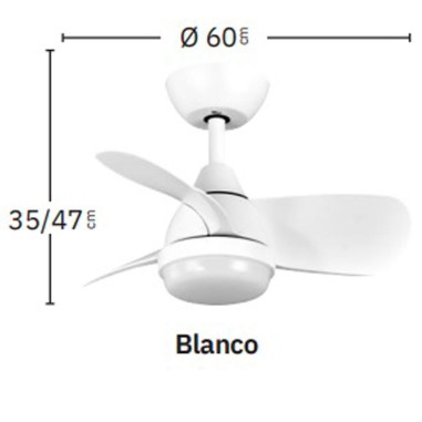 Ventilador de techo Pirdo Fabrilamp