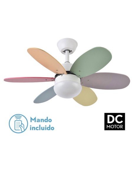 Ventilador de techo Alves colores