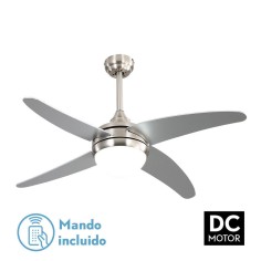 Klod ventilador níquel aspas plata