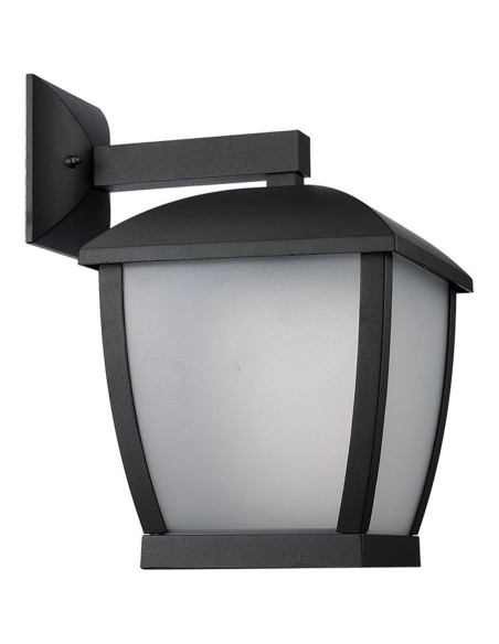 Aplique exterior aluminio negro