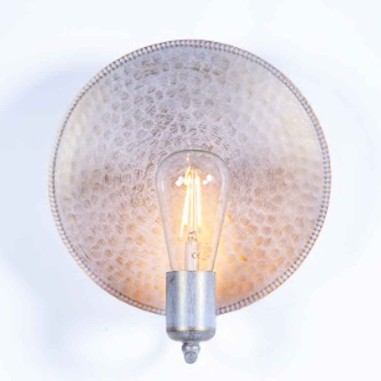 Aplique de pared blanco/oro