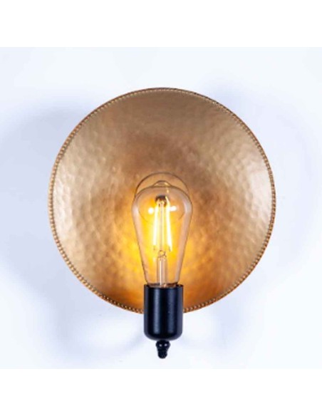 Aplique de pared negro/oro