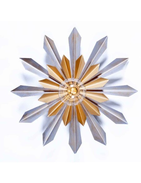 Aplique de metal con doble sol