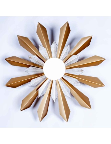 Aplique de pared de 60 CM combinado