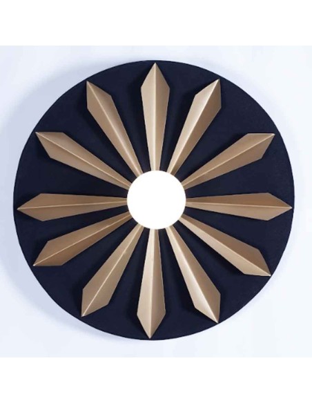 Plafón metal y textil