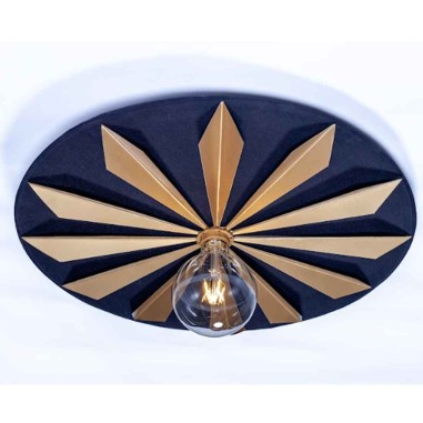 Aplique metal y textil