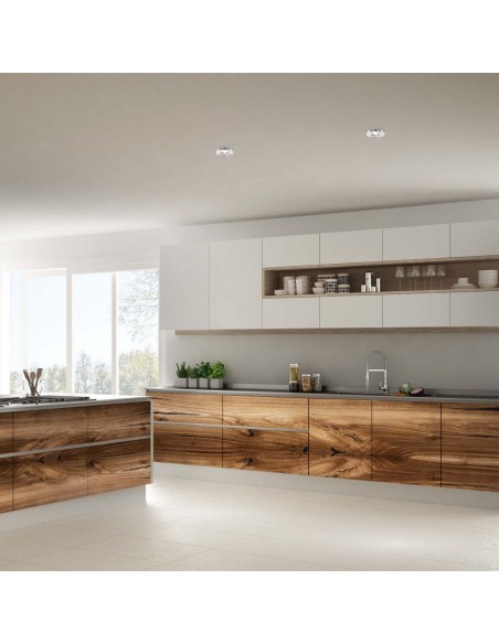 Empotrable cromado con protección IP65