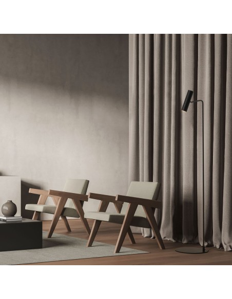 Lámpara de suelo con rótula