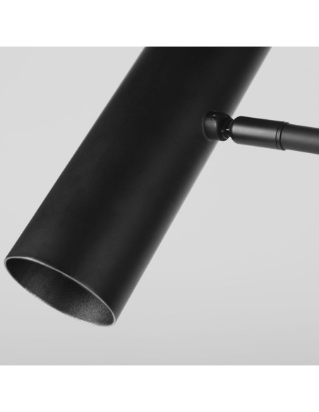 Lámpara de mesa tubo negro