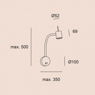 Aplique níquel satinado cabeceros.