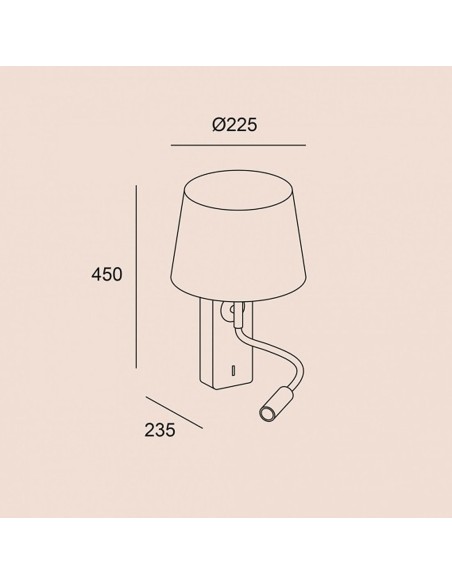 Aplique pantalla y lector multi articulado