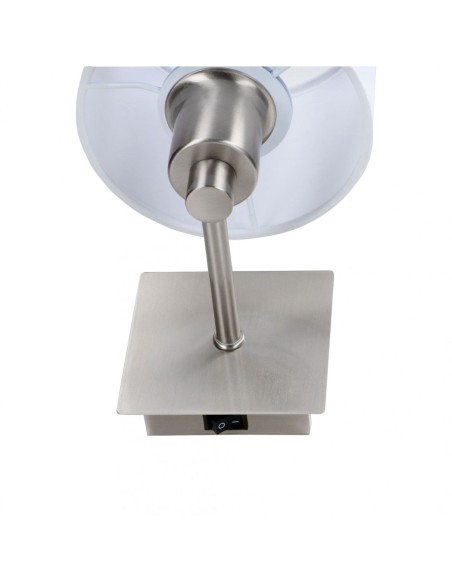 Aplique con pantalla e interruptor