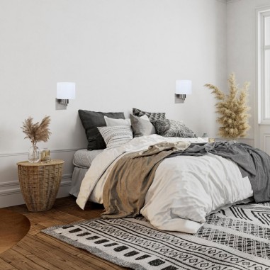 Oferta aplique de pared níquel satinado