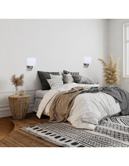 Oferta aplique de pared níquel satinado