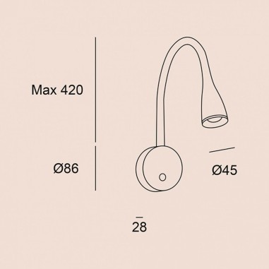 Lámpara de Lectura con Interruptor
