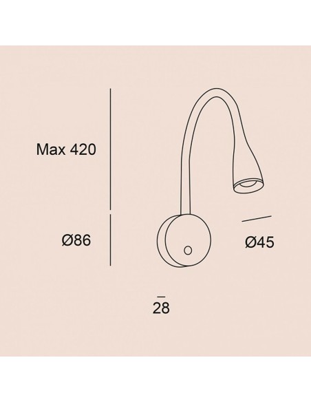 Lámpara de Lectura con Interruptor