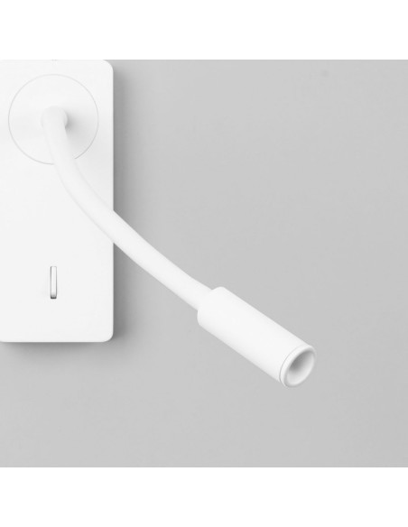 Aplique blanco con flexo articulable