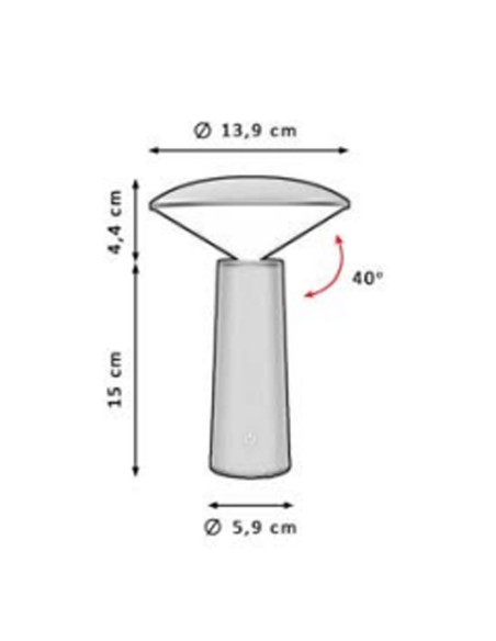 Pie seta led regulable