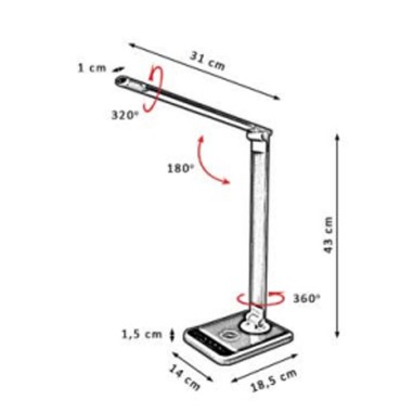 Flexo LED Carga Inalámbrica Sensor de...