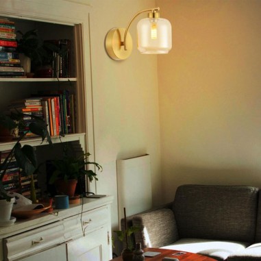 Aplique modero dorado satinado