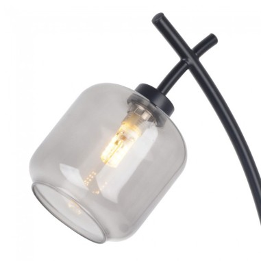 Oferta sobremesa negro con tulipa de cristal