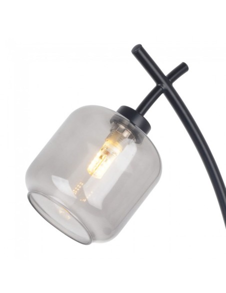 Oferta sobremesa negro con tulipa de cristal