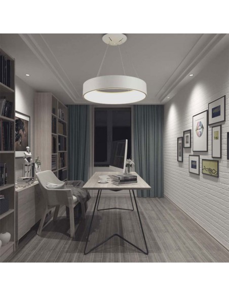 Lámpara circular led blanca