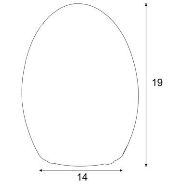 Lámpara de Mesa Huevo Exterior RGB