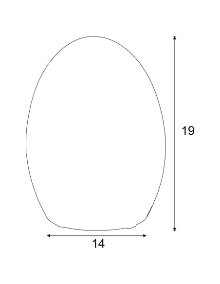 Lámpara de Mesa Huevo Exterior RGB