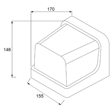Aplique exterior barato blanco